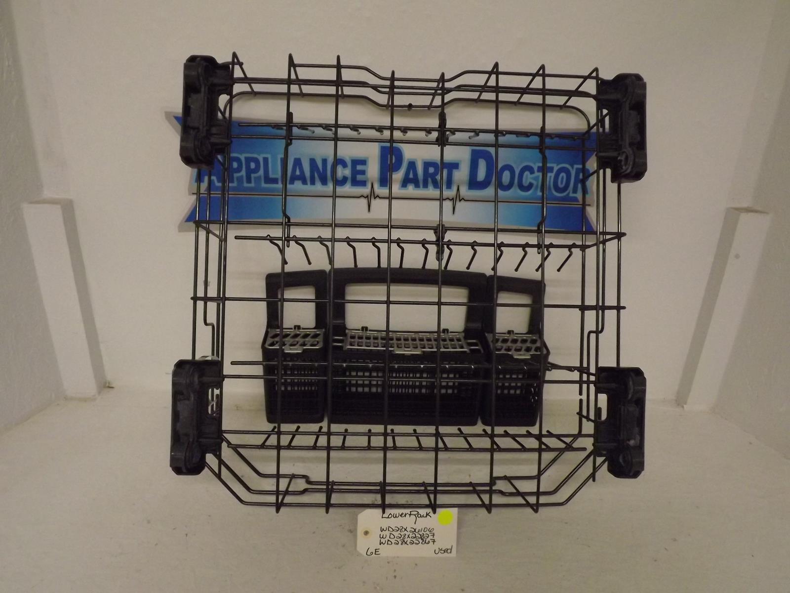 GE Dishwasher WD28X26106 WD28X22827 WD28X22867 Lower Rack Used GE Dishwasher WD28X26106 WD28X22827 WD28X22867 Lower Rack Used